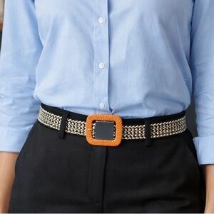 Belt Bundle! Set of 4 Stylish Stretchy Woven Belts with Buckle. 40inch.